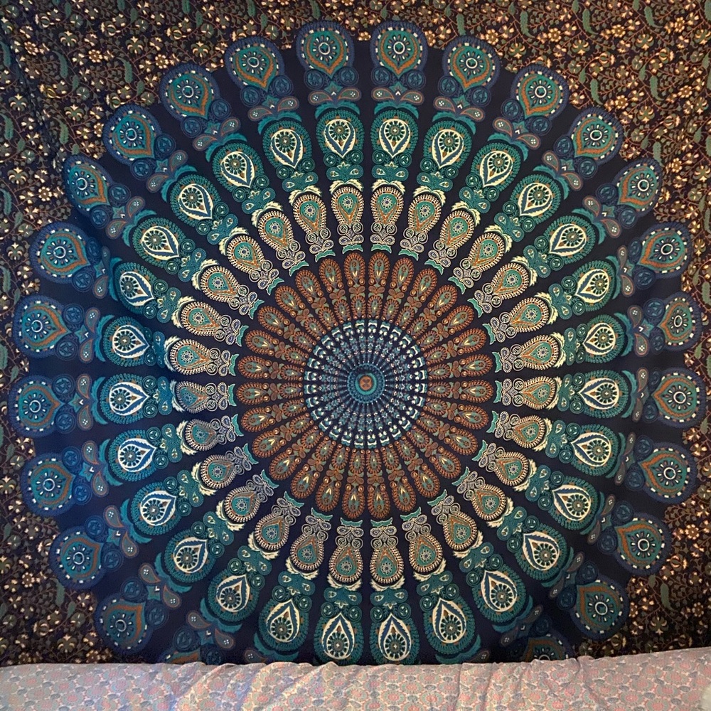 Blue Mandella tapestry
